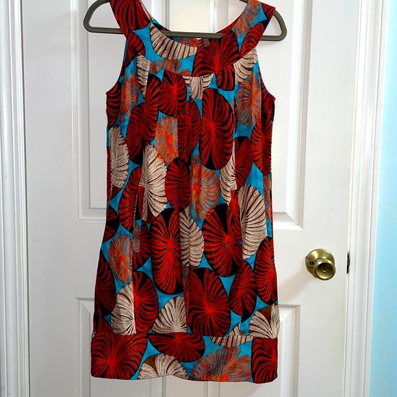 DIANE VON FURSTENBERG PEGGIE SLEEVELESS PRINTED 100% SILK BUBBLE DRESS - Picture 3 of 5